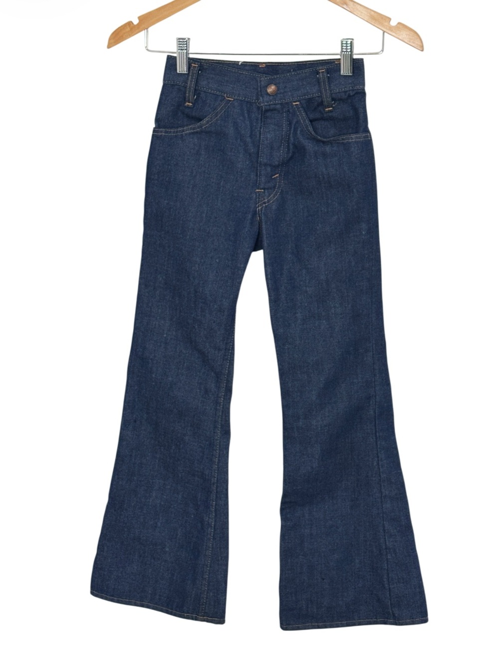 VINTAGE Levi's orange tab bell bottom jeans, dark wash Size 10 Girls
